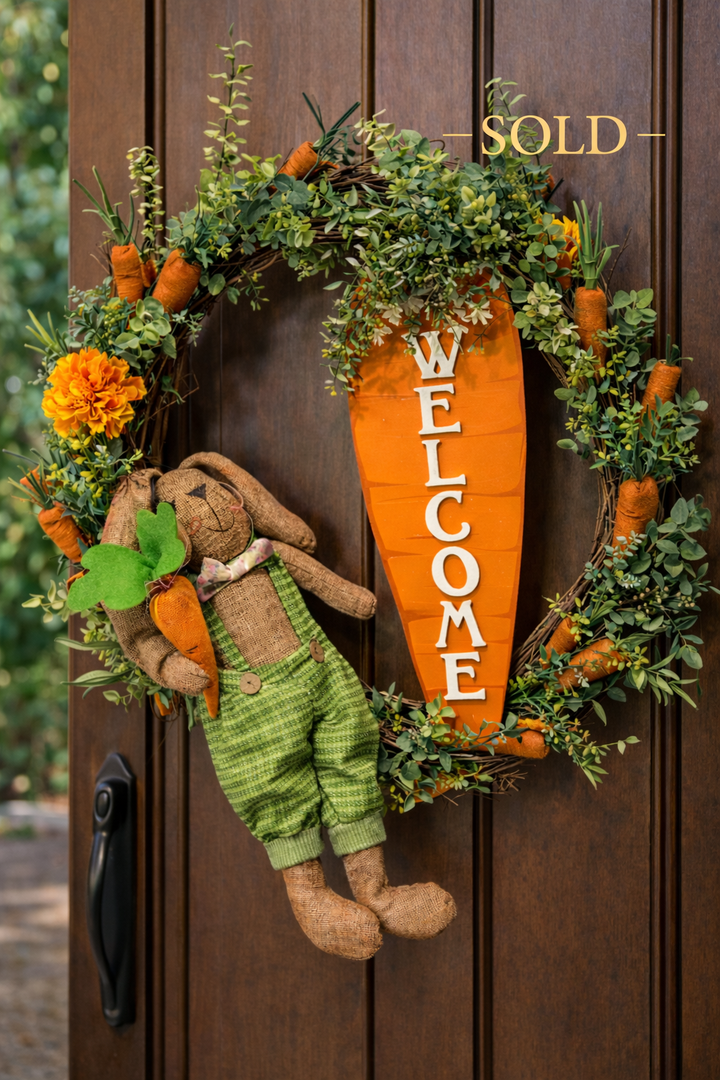 Bunny Sprint Wreath By Jai's Design Studio