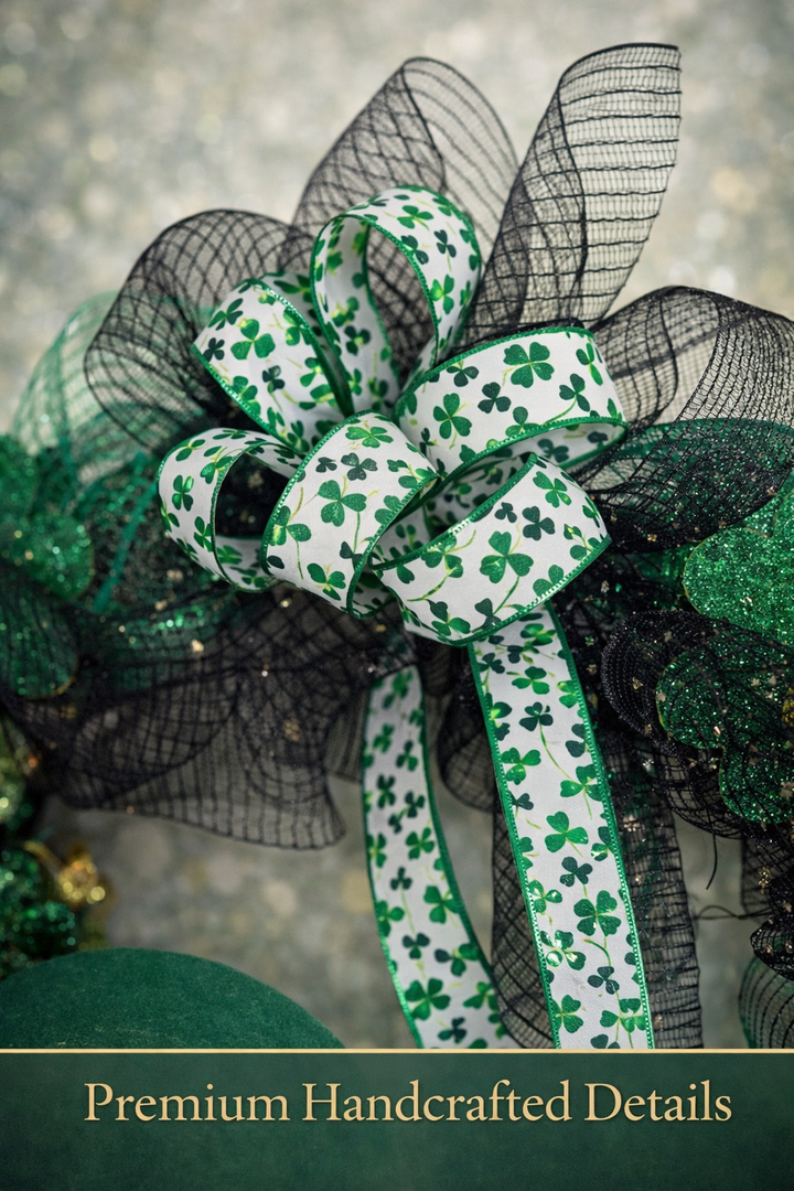 The Emerald Isle Encore: A Bespoke St. Patrick’s Day Couture Wreath