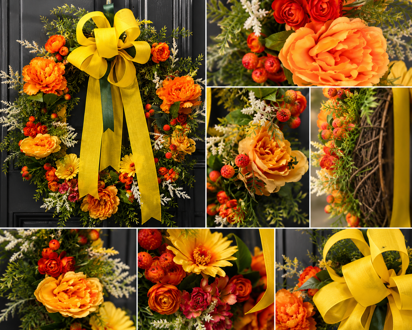 The Rhyanna Estate Wreath | Luxury Summer Entryway Collection