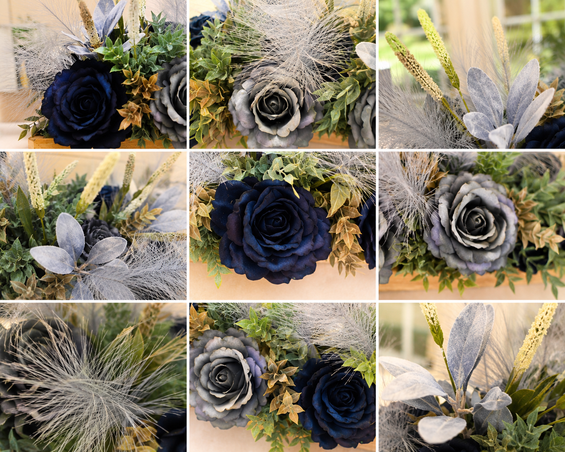 The Sterling Bleu Estate Centerpiece | Luxury Decorative Collection