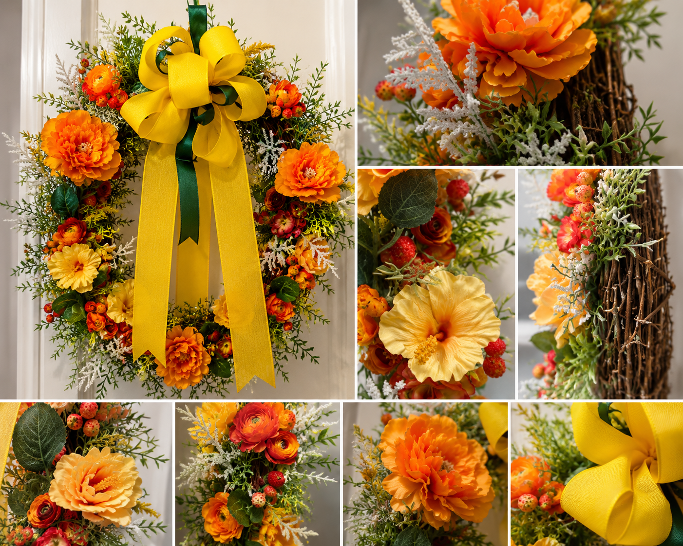 The Rhyanna Estate Wreath | Luxury Summer Entryway Collection