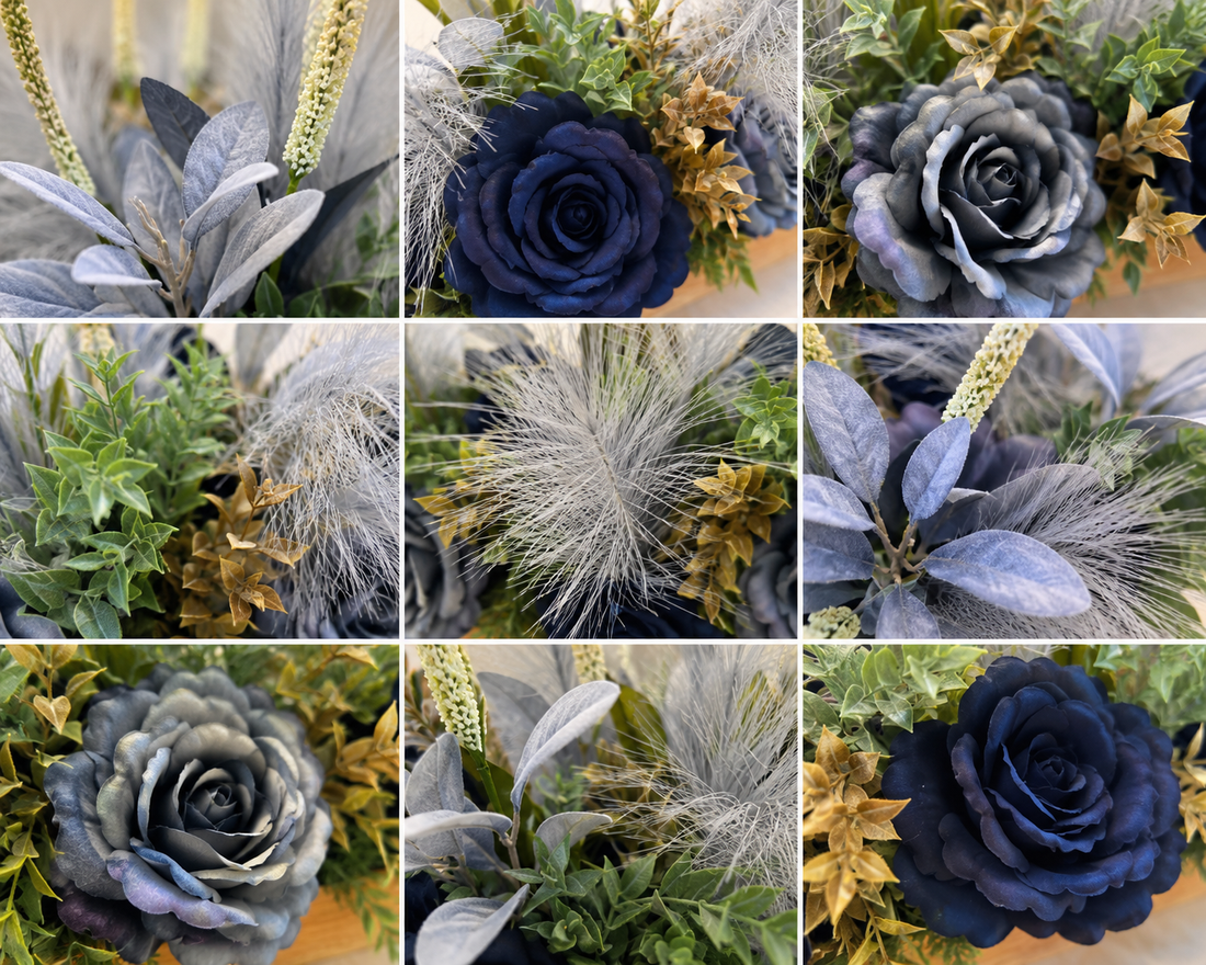 The Sterling Bleu Estate Centerpiece | Luxury Decorative Collection