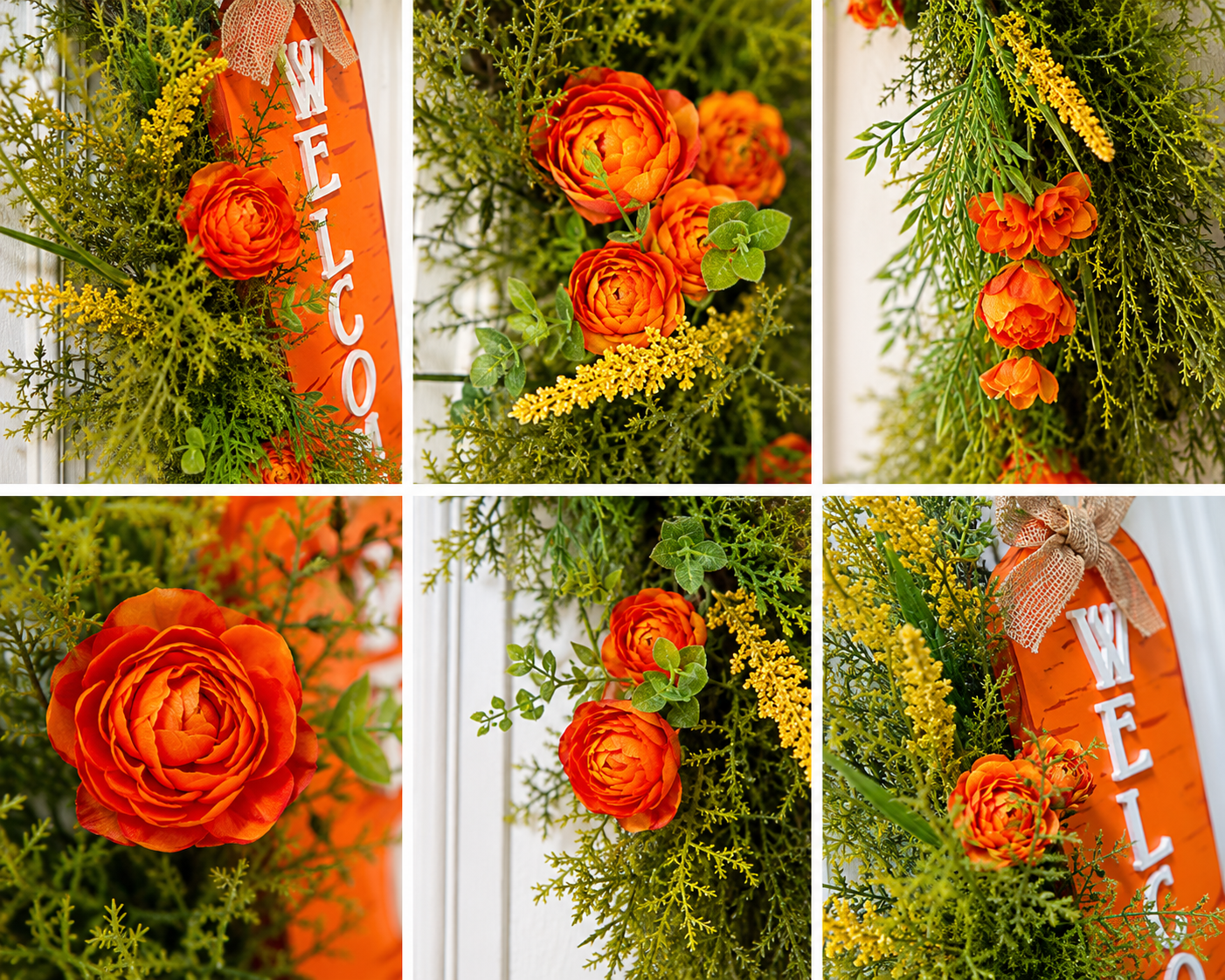 Signature Carrot Garden Estate Wreath | Luxury Spring Entryway Collection