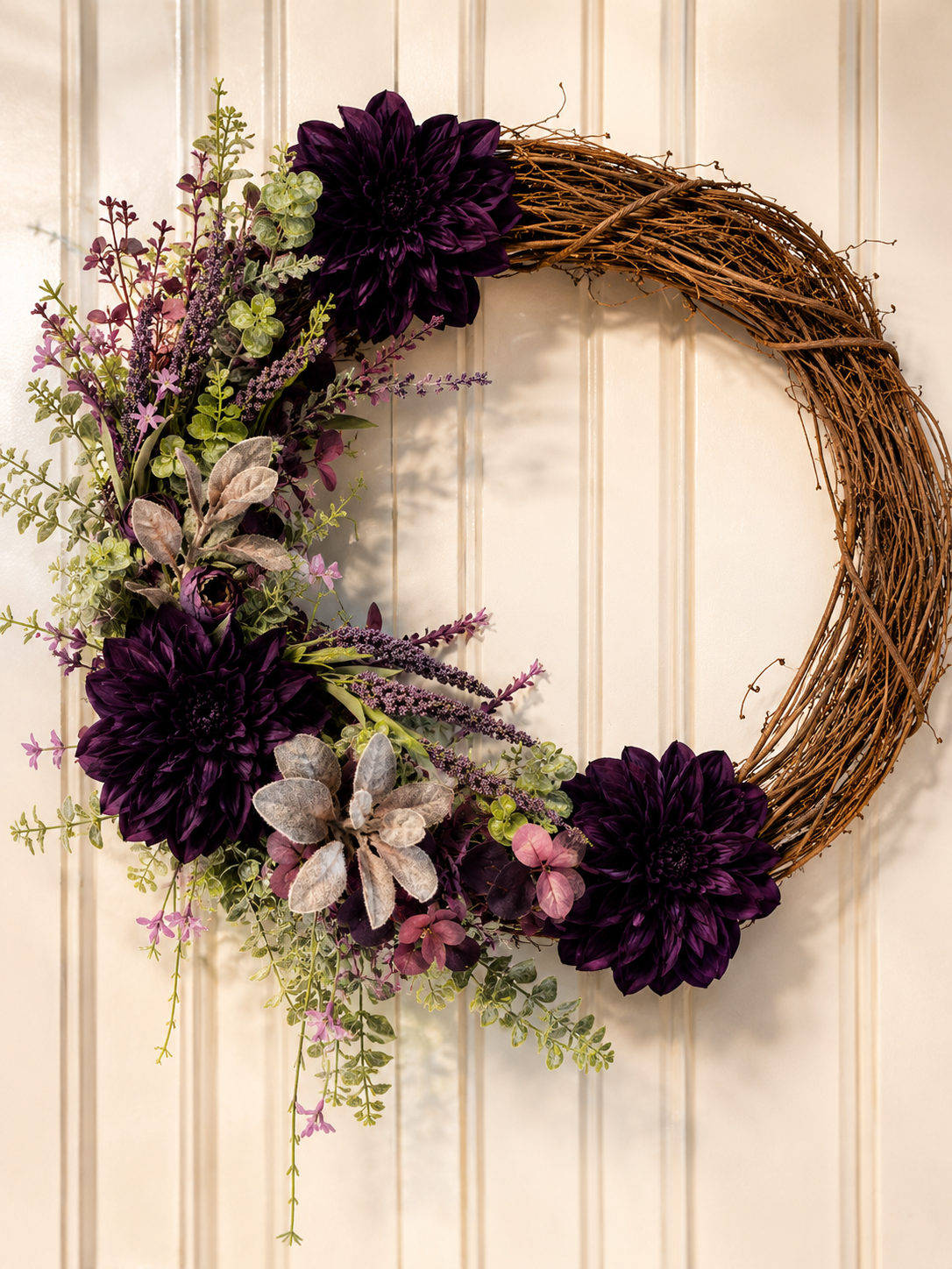 Signature Plum Estate Wreath | Luxury Entryway Collection