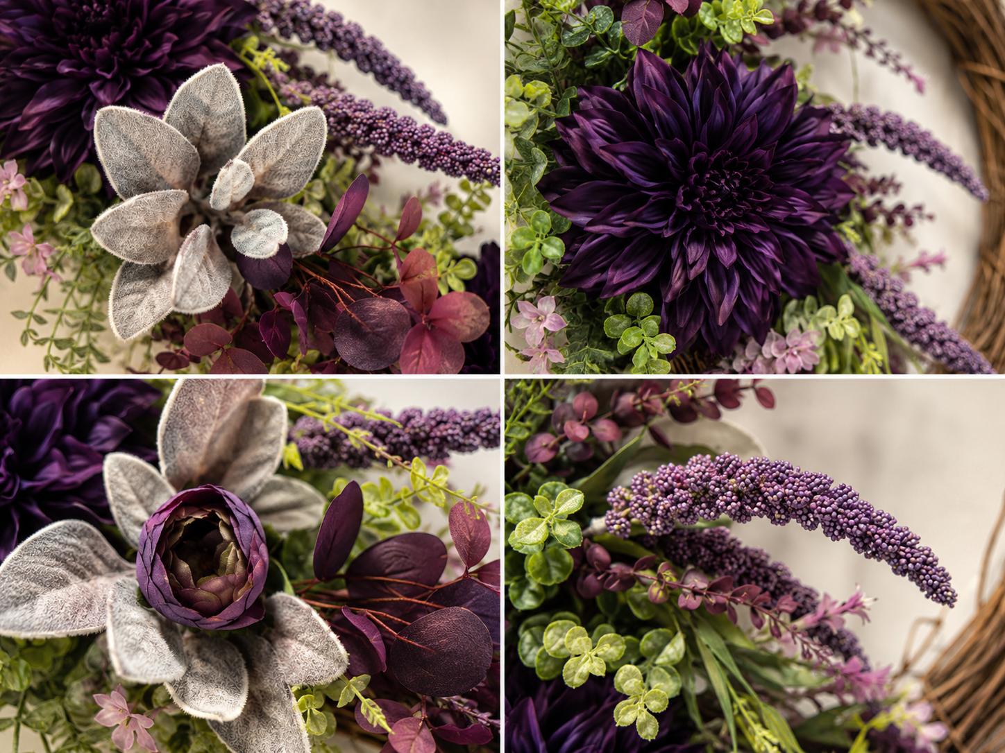 Signature Plum Estate Wreath | Luxury Entryway Collection