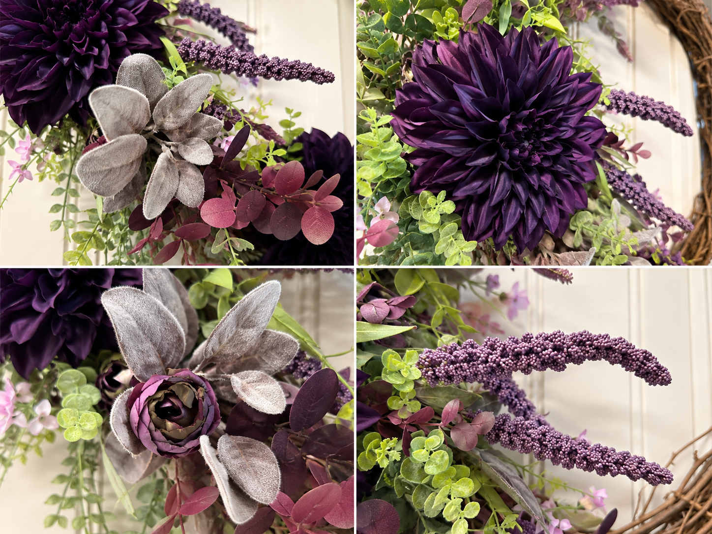 Signature Plum Estate Wreath | Luxury Entryway Collection