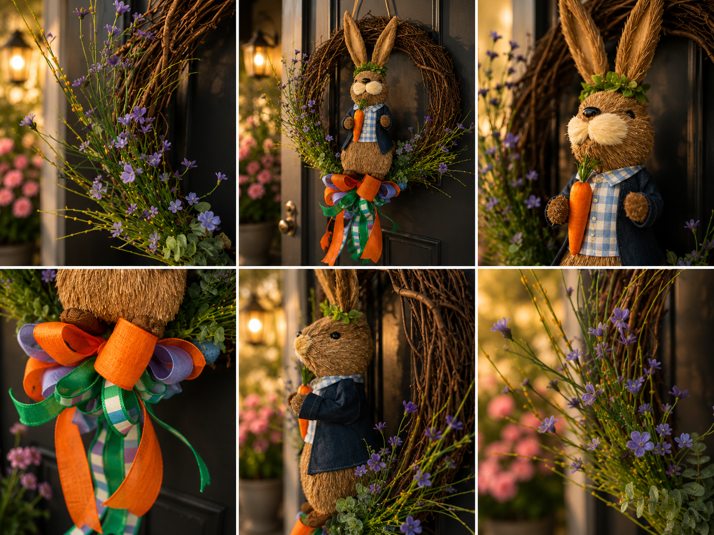 Signature Bunny Estate Wreath | Luxury Spring Entryway Collection