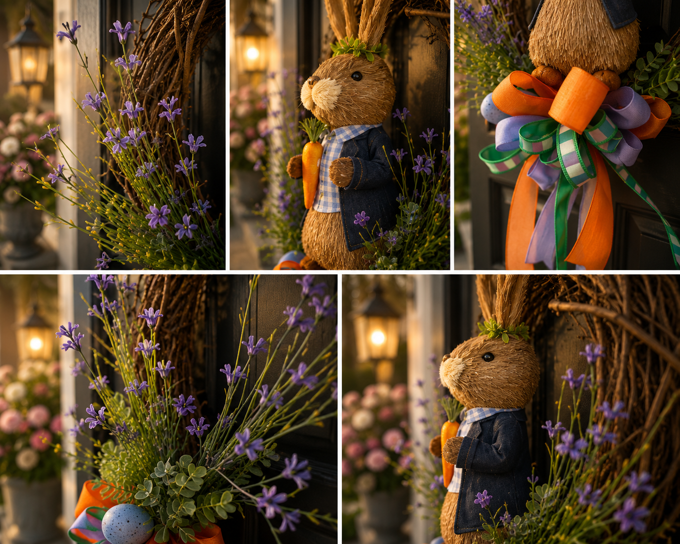 Signature Bunny Estate Wreath | Luxury Spring Entryway Collection