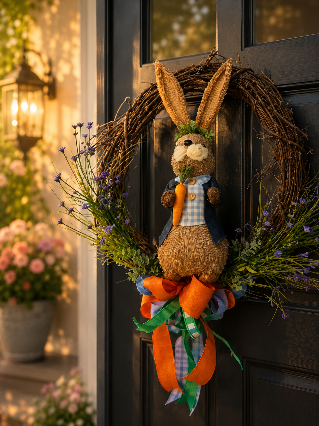 Signature Bunny Estate Wreath | Luxury Spring Entryway Collection