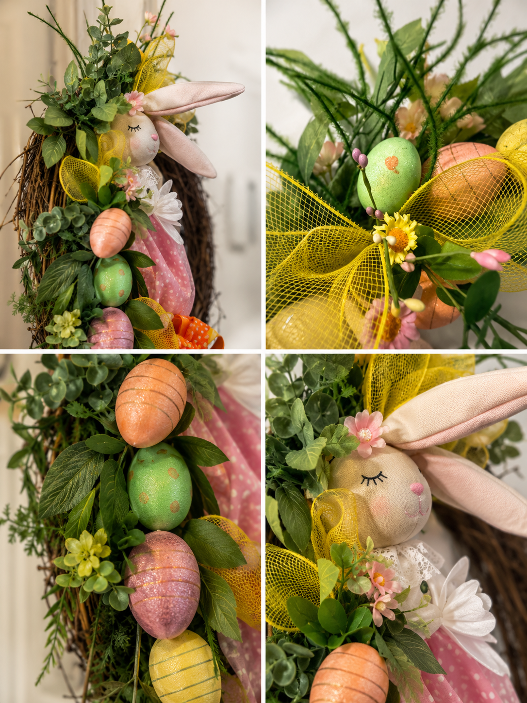 Signature Easter Garden Wreath | Luxury Spring Entryway Collection