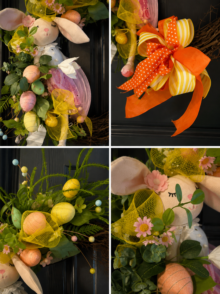 Signature Easter Garden Wreath | Luxury Spring Entryway Collection