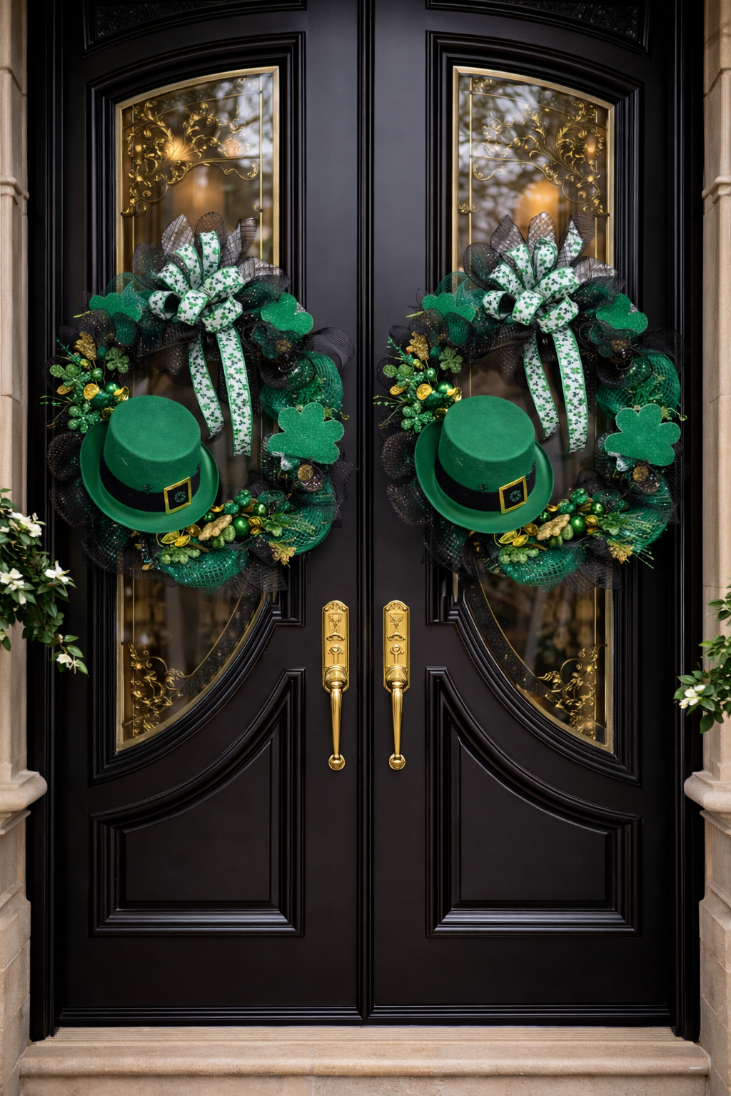 Bespoke Emerald Estate Wreath | Luxury St. Patrick’s Entryway Collection