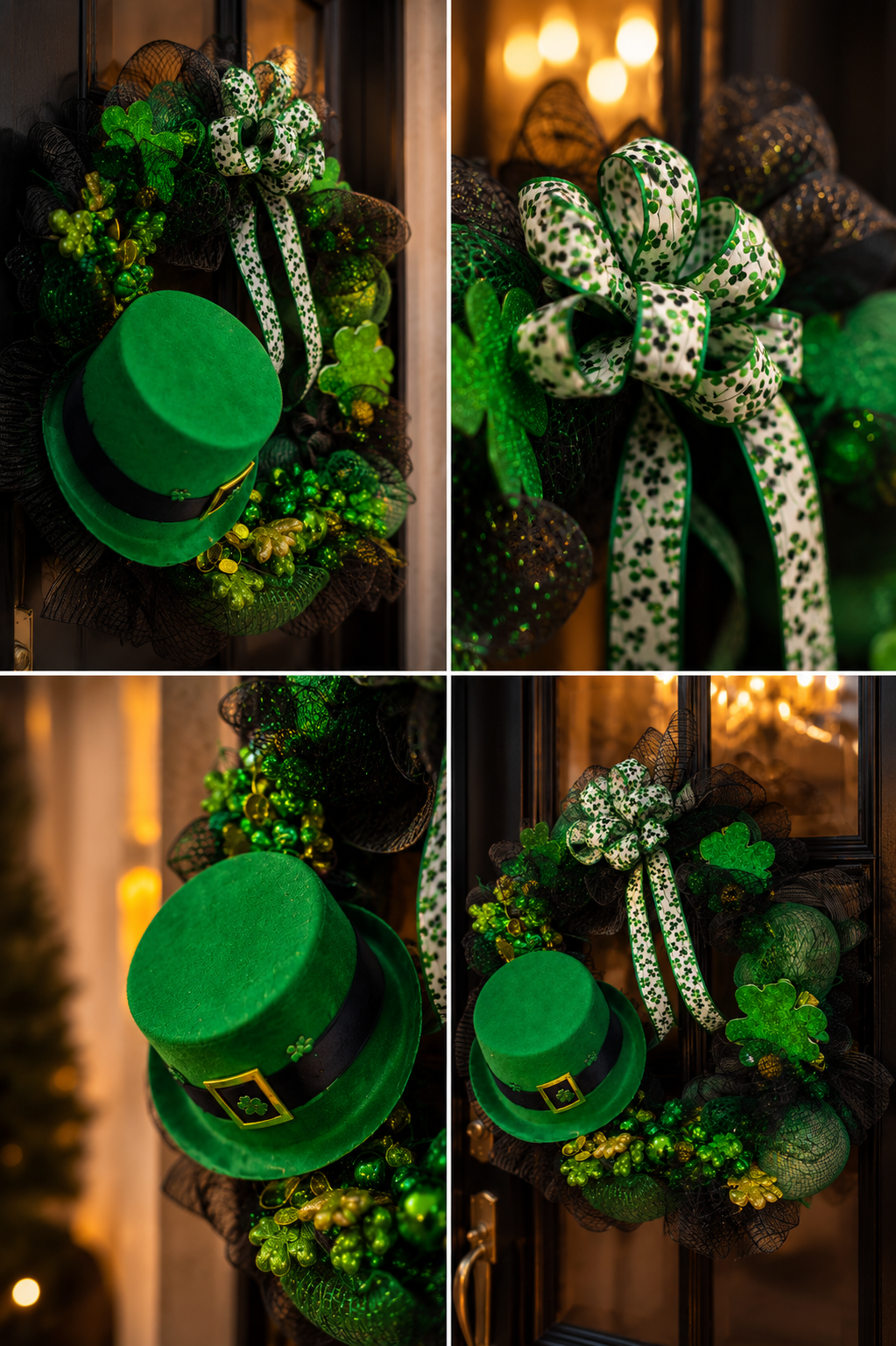 Bespoke Emerald Estate Wreath | Luxury St. Patrick’s Entryway Collection
