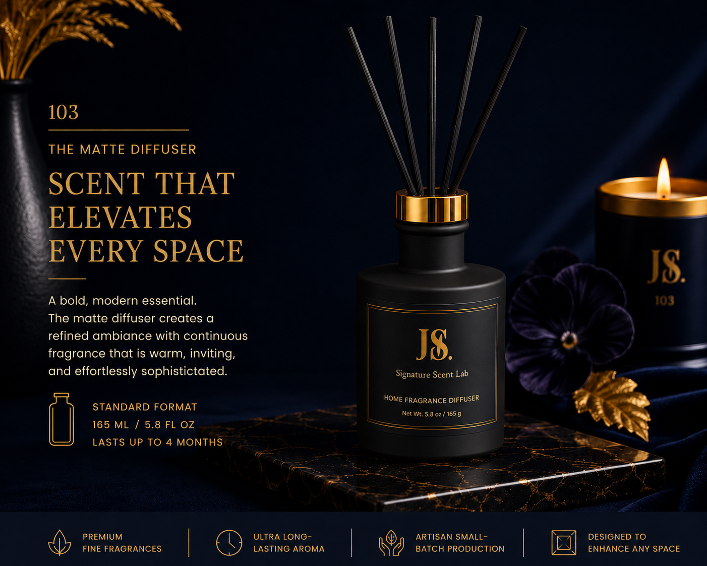 Luxury Reed Diffuser Set